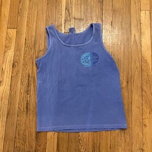 Comfort colors blue graphic bourbon street New Orleans tank top size men’s small